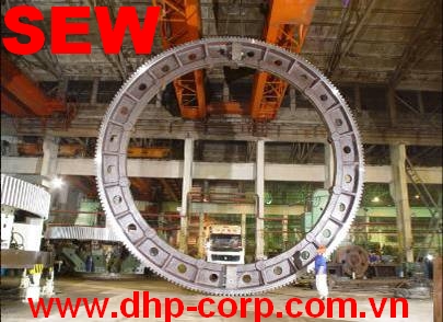 Vành răng Sew dẫn động cho trống quay, lò đốt rác